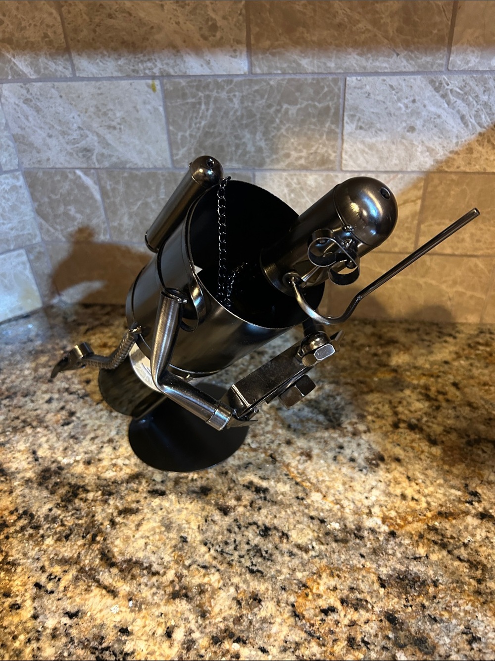 Scuba Diver Wine Bottle Holder will do the trick. scuba gear and camera, Nee - Picture 9 of 9